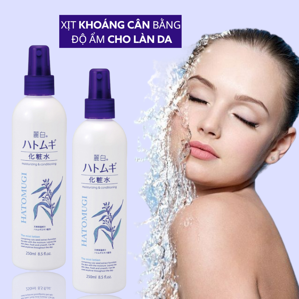 Xịt Khoáng Trắng Da Reihaku Hatomugi Mist Lotion (Chai 250mL)