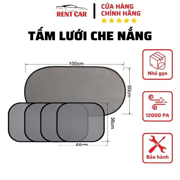 Tấm che nắng ô tô, tấm lưới che nắng chống tia UV gắn kính chắn gió ô ...