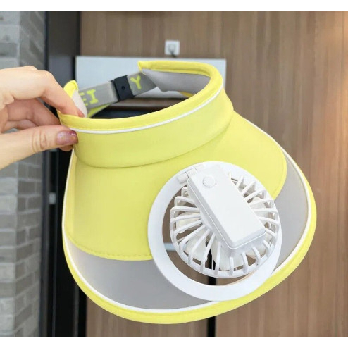 Mũ Điều Hòa Chống Nắng Kèm Quạt 3 Tốc Độ Gió, Chống Tia Cực Tím, Mũ Lưỡi Trai Nửa Đầu Cho Mẹ và Bé,Có USB