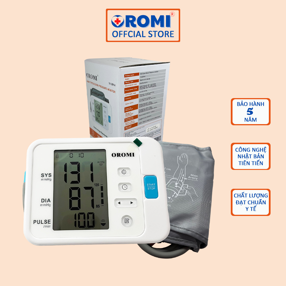 Máy đo huyết áp điện tử bắp tay OROMI YK-BPA4 - Có trợ lý ảo tiếng việt - Bảo hành chính hãng 5 năm