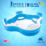 Hồ bơi phao cho bé Intex 56475, kích thước 2,29mx2m2/1m59x1m59, có thể 4-5 bé chơi, hình vuông có ghế, bảo hành 12 tháng — ảnh 7