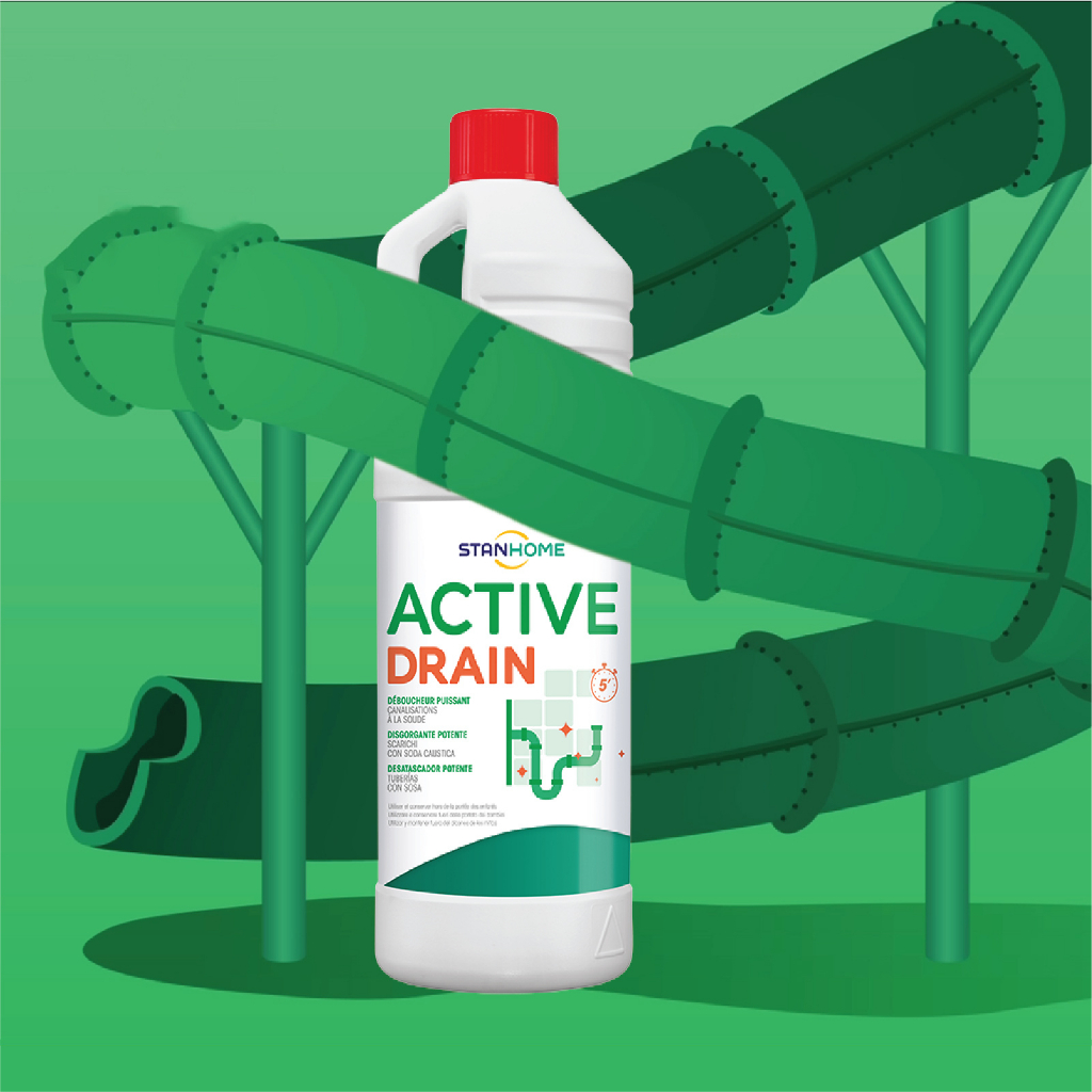 Ảnh Dung dịch thông tắc đường ống Stanhome active drain 1000ml 2