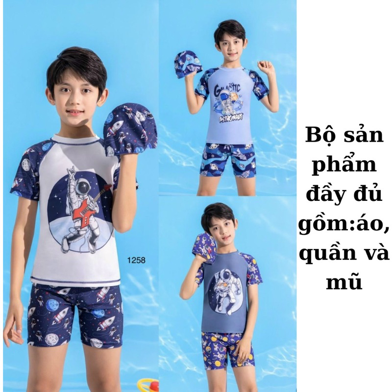 Đồ bơi bé trai 20-40kg chất dầy đẹp hàng Quảng Châu