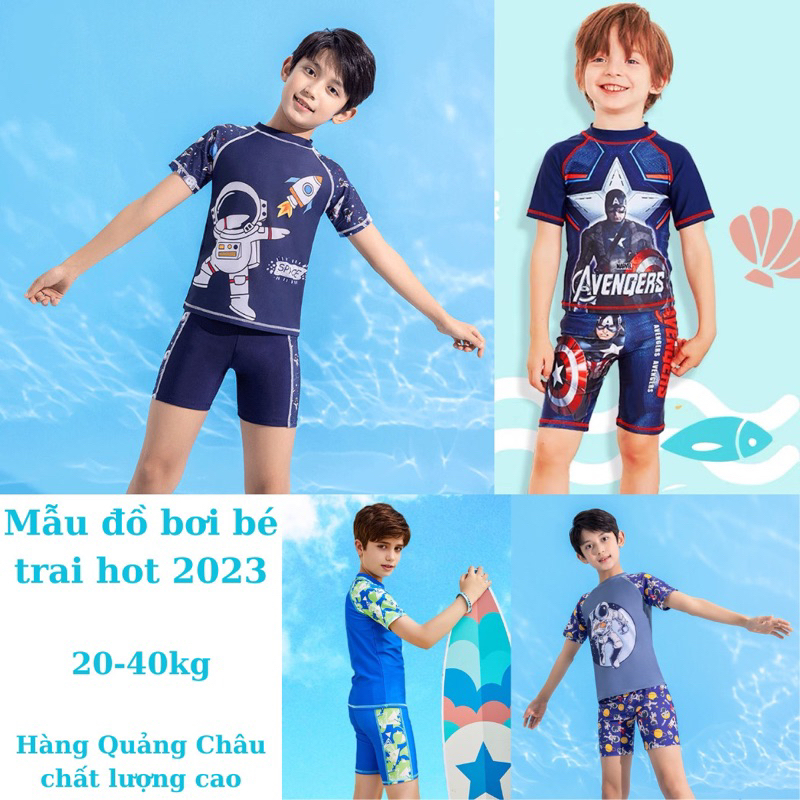 Đồ bơi bé trai 20-40kg chất dầy đẹp hàng Quảng Châu