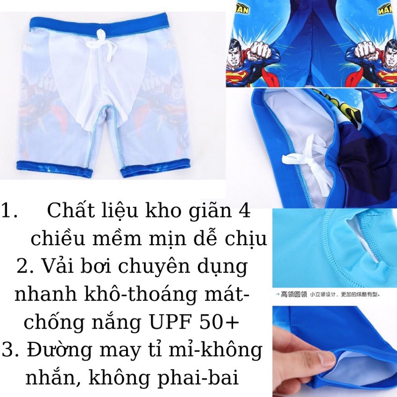 Đồ bơi bé trai 20-40kg chất dầy đẹp hàng Quảng Châu