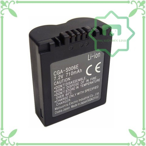 Pin máy ảnh Panasonic CGA-S006E, CGR-S006E, DMW-BMA7 | Shopee Việt Nam
