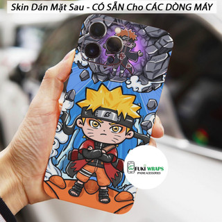 Tấm dán Skin Mặt Sau Naruto MS01 FULL VIỀN 14 pro max , 13 pro max , 12 pro max , 11 pro max , xs max - FukiShop