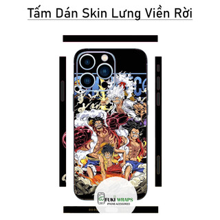 Tấm dán Skin Mặt Sau One Piece MS05 FULL VIỀN 14 pro max , 13 pro max , 12 pro max , 11 pro max , xs max - FukiShop