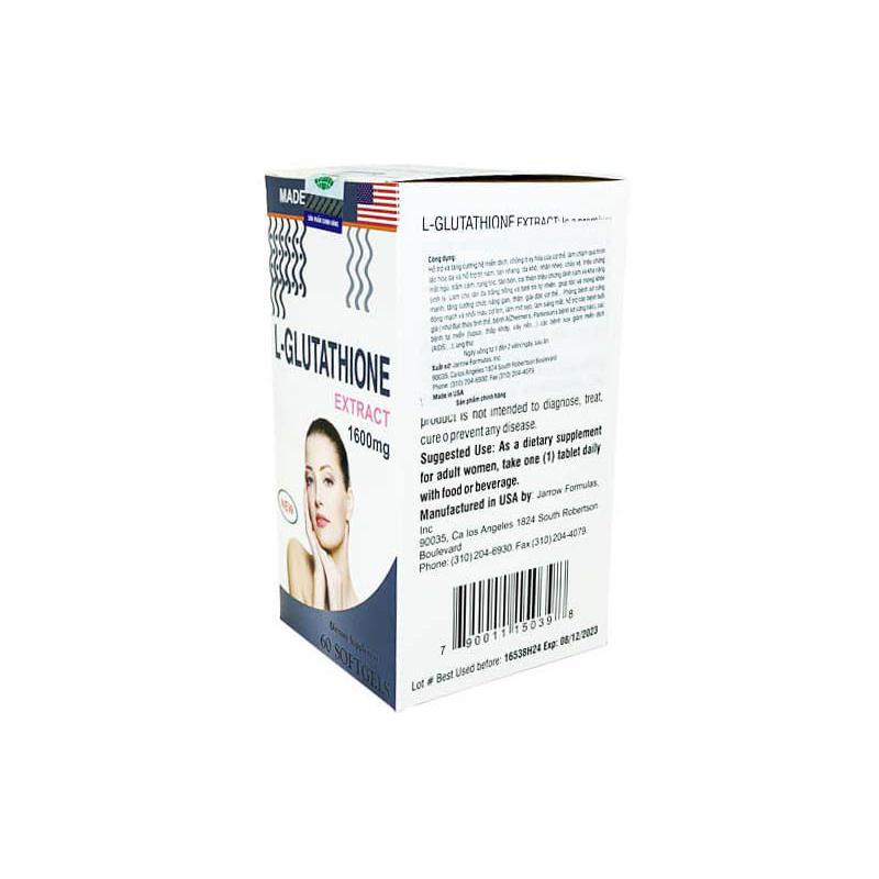 l glutathione extract 1600mg ca m L-GLUTATHIONE h tr sng da Brighten skin from within with MD White Factor Vin ung trng da, tr