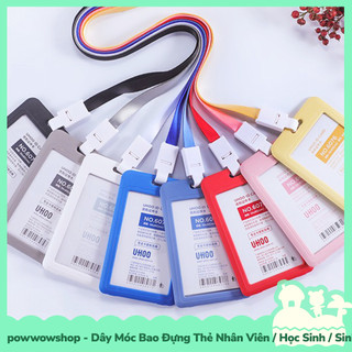 [Sẵn VN - Hỏa Tốc] Dây Móc Bao Đựng Thẻ Nhân Viên / Học Sinh / Sinh Viên Nhựa PC Phong Cách Đơn Giản Tinh Tế
