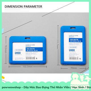 [Sẵn VN - Hỏa Tốc] Dây Móc Bao Đựng Thẻ Nhân Viên / Học Sinh / Sinh Viên Nhựa PC Phong Cách Đơn Giản Tinh Tế