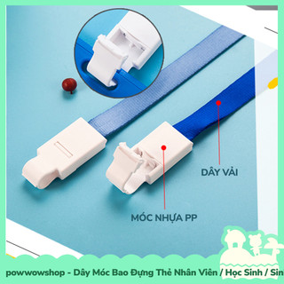 [Sẵn VN - Hỏa Tốc] Dây Móc Bao Đựng Thẻ Nhân Viên / Học Sinh / Sinh Viên Nhựa PC Phong Cách Đơn Giản Tinh Tế