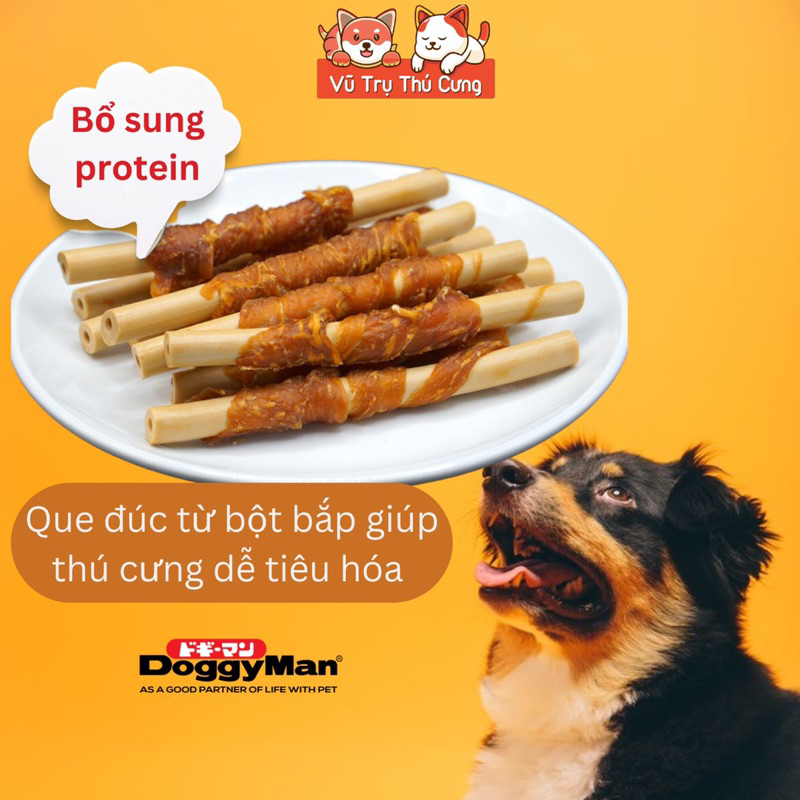 Snack Cho Chó Dạng Que Cuộn Thịt Gà DoggyMan