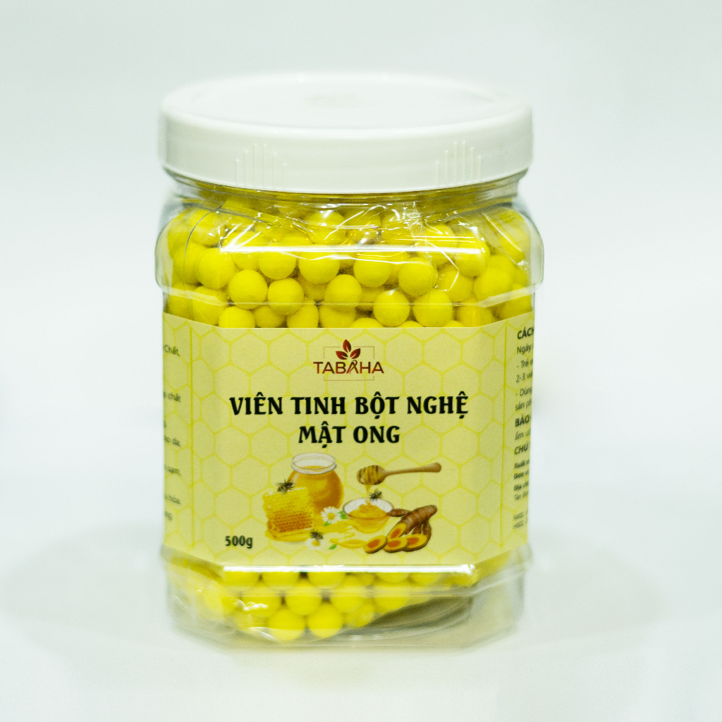 Ảnh Viên Tinh Bột Nghệ Sữa Ong Chúa Mật Ong Tabaha 500g/hộp 2