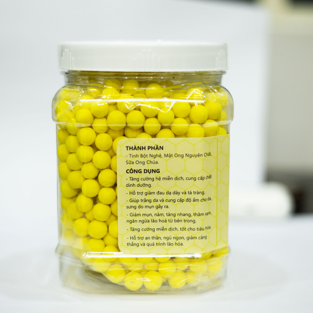 Ảnh Viên Tinh Bột Nghệ Sữa Ong Chúa Mật Ong Tabaha 500g/hộp 1
