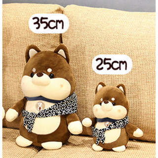 PLUSHIE - Thú nhồi bông mẫu BÉ CÚN SHIBA - AKITA khoác túi vải dễ thương nhiều màu🥰 hàng có sẵn 🌻🌻