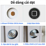 Ổ khóa vân tay thông minh cao cấp Khóa Tủ, Ngăn Kéo Vân tay, Bluetooth 3 chức năng cho ngăn kéo tủ văn phòng 30mm — ảnh 8