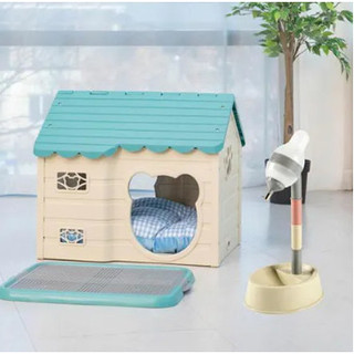 Bình nước kết hợp bát ăn tự động có khấc cho Chó Purmi Hàn Quốc
