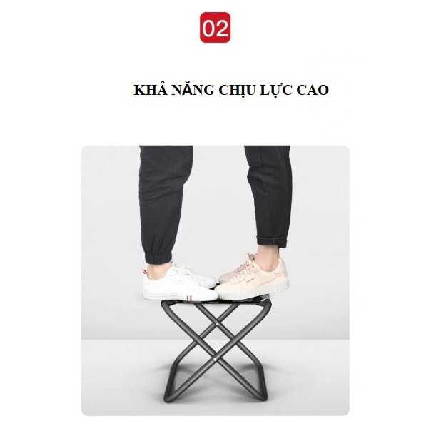Ghế mini gập gọn, Ghế câu cá,ghế ngồi nghỉ gấp xếp kèm túi đựng tiện lợi dễ dàng mang du lịch, đi cắm trại