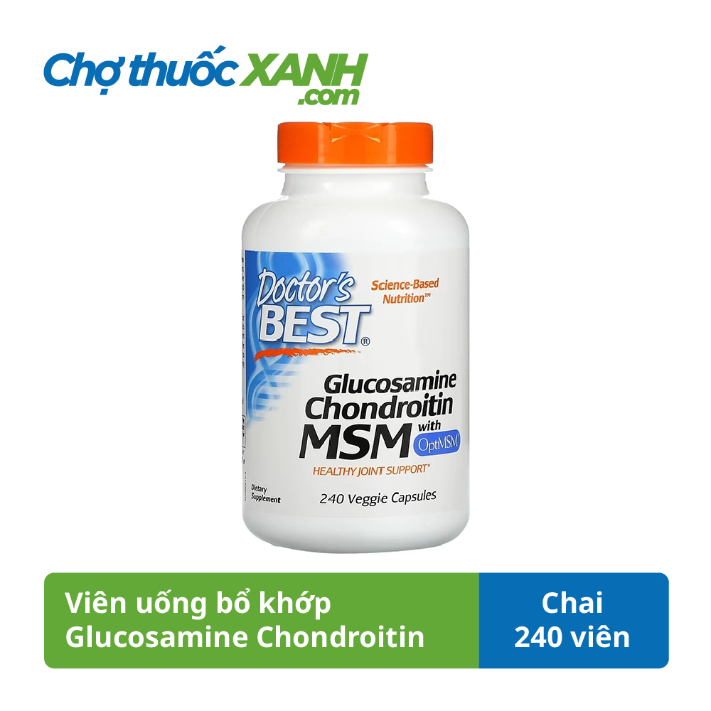 Glucosamine Chondroitin MSM with OptiMSM Doctor’s Best 240 viên Viên