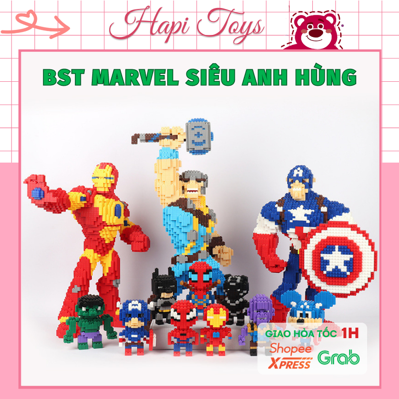 BST mô hình Marvel mini Captian Americ Hapi Toys - Đồ chơi lắp ráp nhân ...