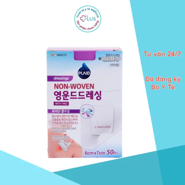 1 Hộp Băng có Gạc Vô Trùng Young Chemical các cỡ 6x7cm, 6x10cm, 9x10cm 50 miếng