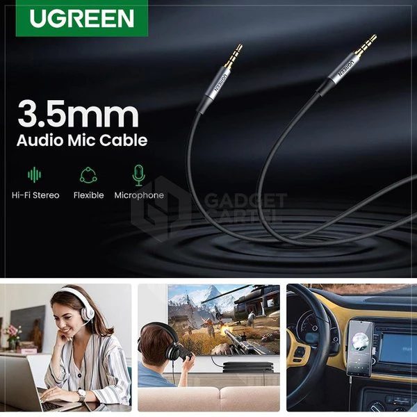 Dây cáp âm thanh 3.5mm UGREEN AV183 20497 20782 20785 10648,kết nối Micro và Audio