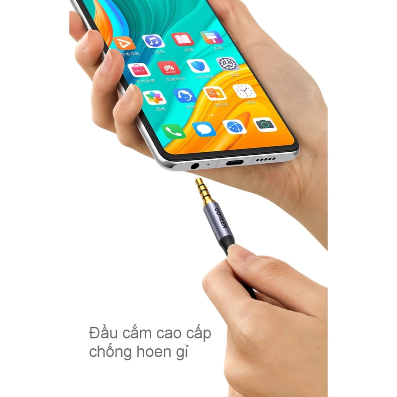 Dây cáp âm thanh 3.5mm UGREEN AV183 20497 20782 20785 10648,kết nối Micro và Audio