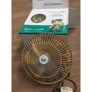 Quạt kẹp ô tô, quạt kẹp cánh vàng điện 12v và 24v đường kính 28cm