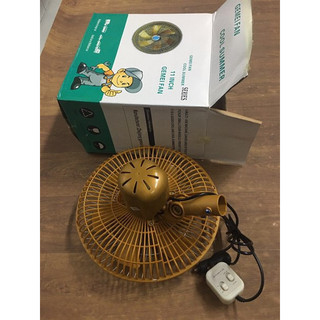 Quạt kẹp ô tô, quạt kẹp cánh vàng điện 12v và 24v đường kính 28cm