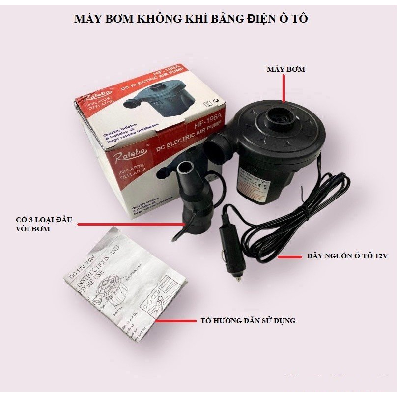Bơm Hơi Bằng Điện Hút Thổi 2 Chiều, bơm phao bể bơi tiện lợi nhanh chóng