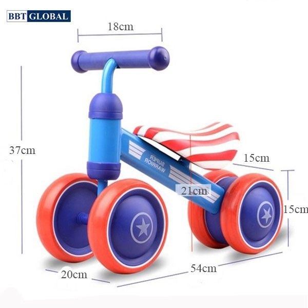 Ảnh Xe chòi chân cho bé 1 tuổi BBT Global, khung kim loại chắc chắn , bảo hành 1 năm 4