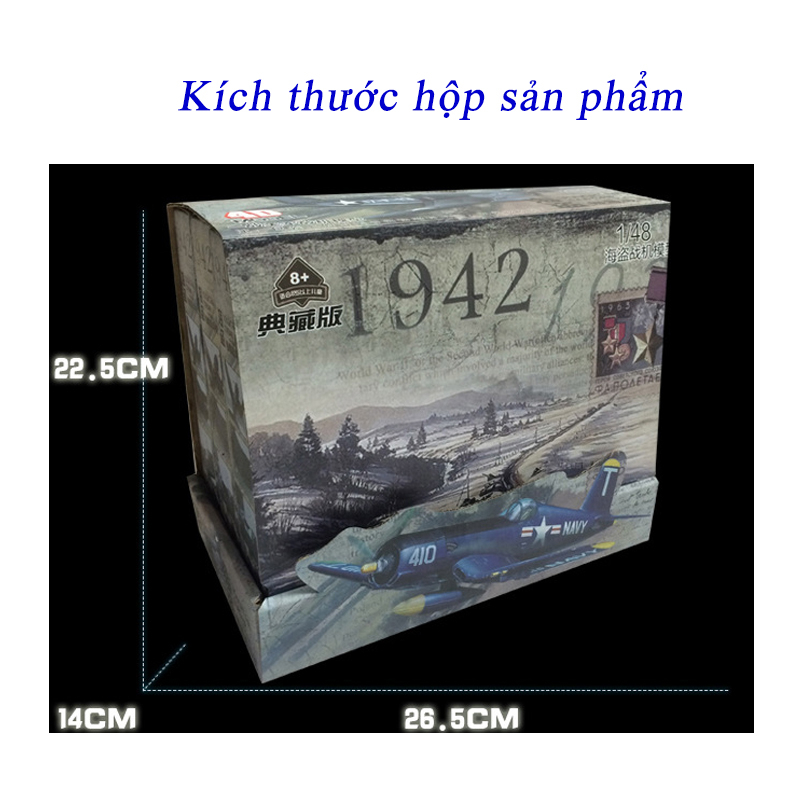 Ảnh Đồ chơi mô hình lắp ghép 4D KAVY máy bay trực thăng phi cơ chiến đấu P51-AMERICAN 3