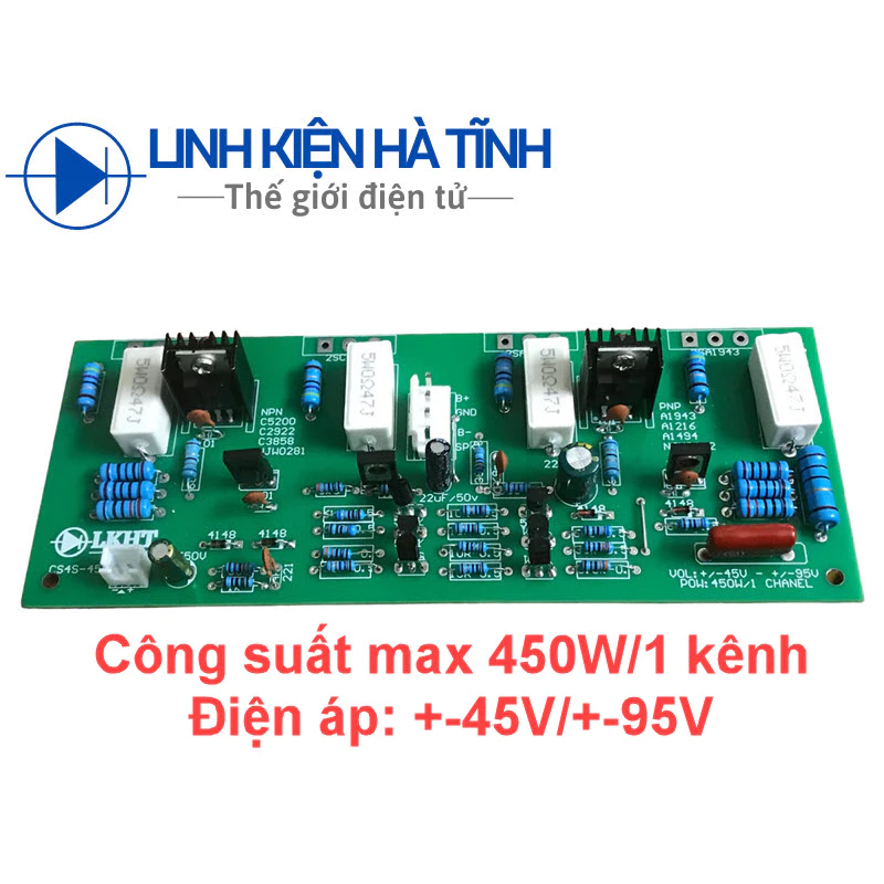Mạch công suất 4 sò chất lượng cao công suất 250W mạch sợi thủy tinh