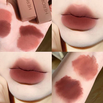 Son Kem Lì Herorange Matte Coloer HR225 Màu Nhung Mềm Mịn Hàng Nội Địa Trung