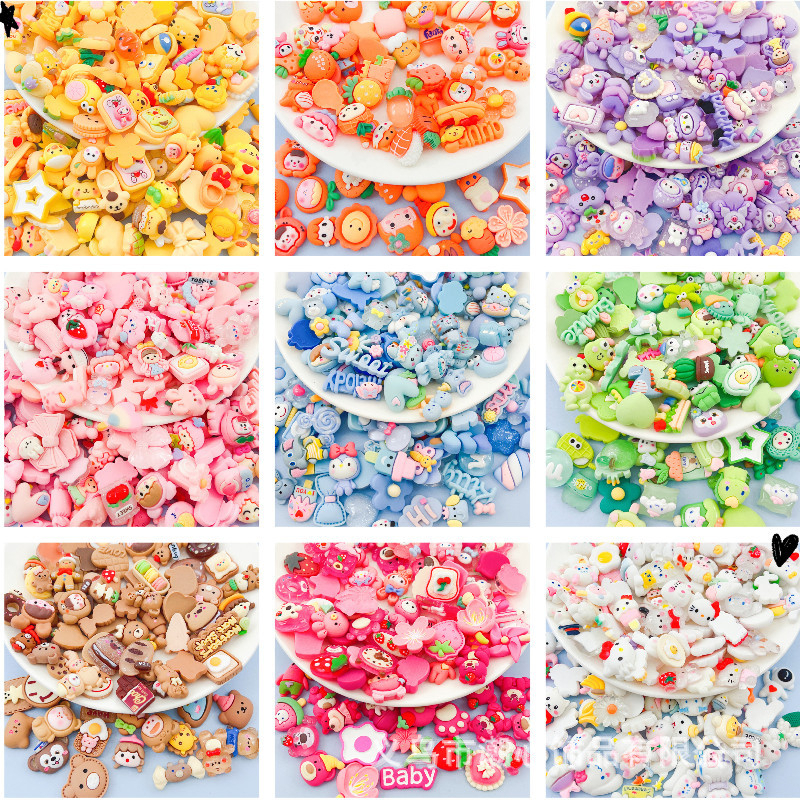[tặng keo] set 50/100 sticker 3d, jibbitz, DIY dán bình nước, điện ...