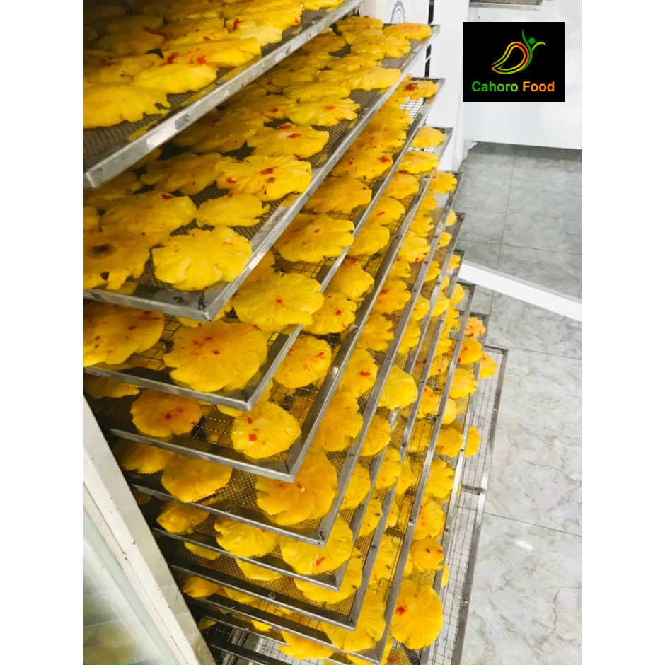 Thơm sấy muối ớt 500g, khóm sấy muối ớt chua cay, ngọt NHẸ - Đặc sản Cahoro Food - Trái cây sấy dẻo.