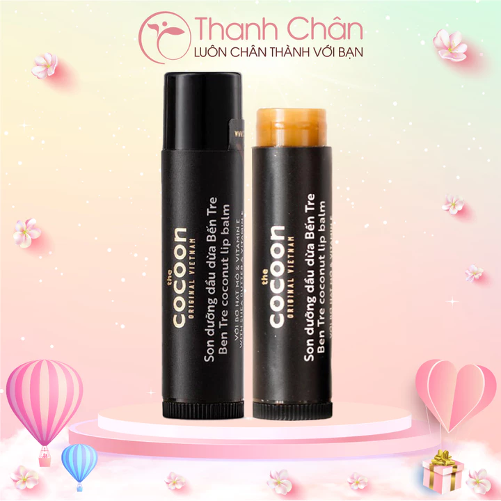 Son Dưỡng Mềm Môi Dầu Dừa Bến Tre Cocoon 5g