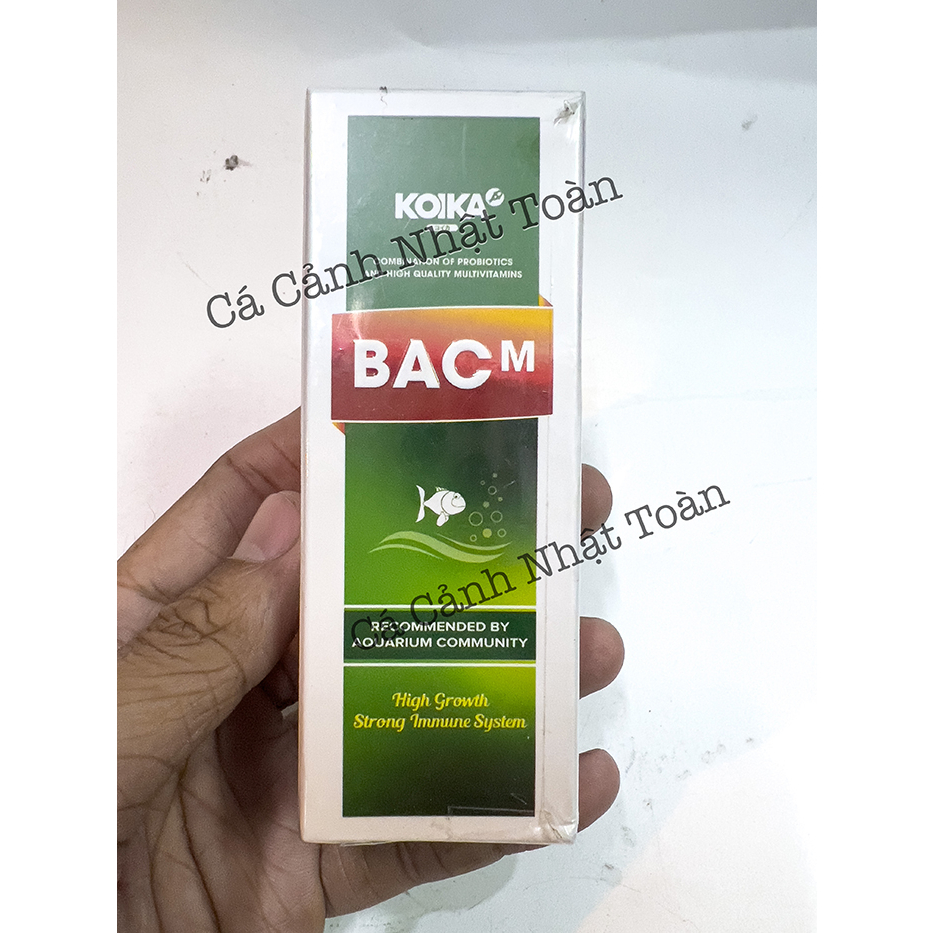 VITAMIN TỔNG HỢP, HỖ TRỢ TIÊU HÓA, ĐỀ KHÁNG KOIKA BAC M CHO CÁ CẢNH 30ML