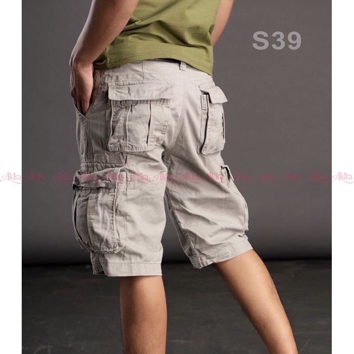 Quần short kaki nam túi hộp cao cấp chất vải kaki dày dặn mát lạnh nhiều mặc đa phong cách dễ phối đồ