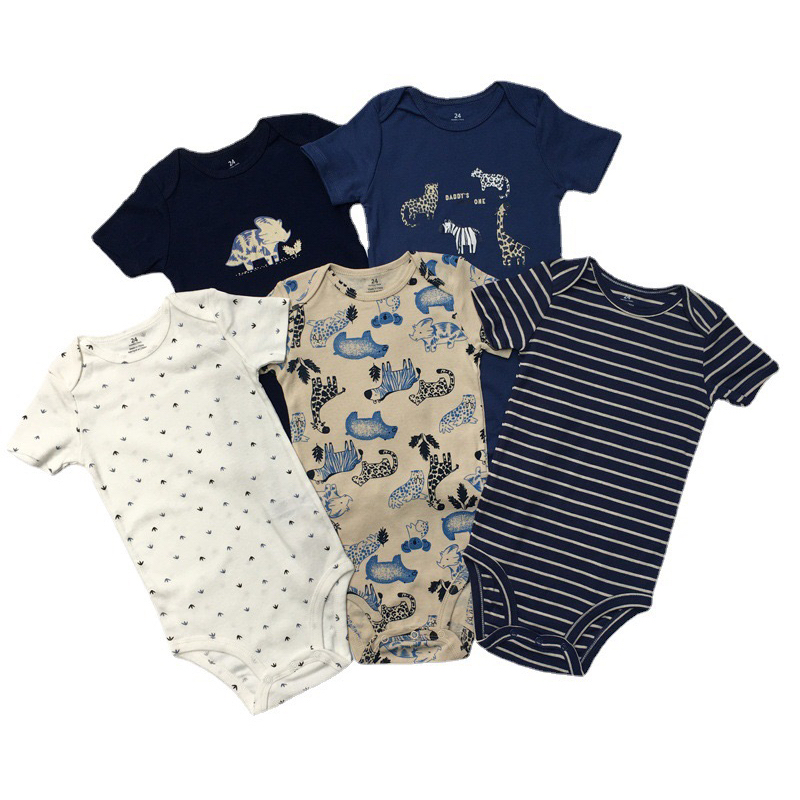 [MD195] 12-18M Bodysuit/áo liền thân ngắn tay Car.ter chất liệu cotton mềm mát cho bé xuất xịn