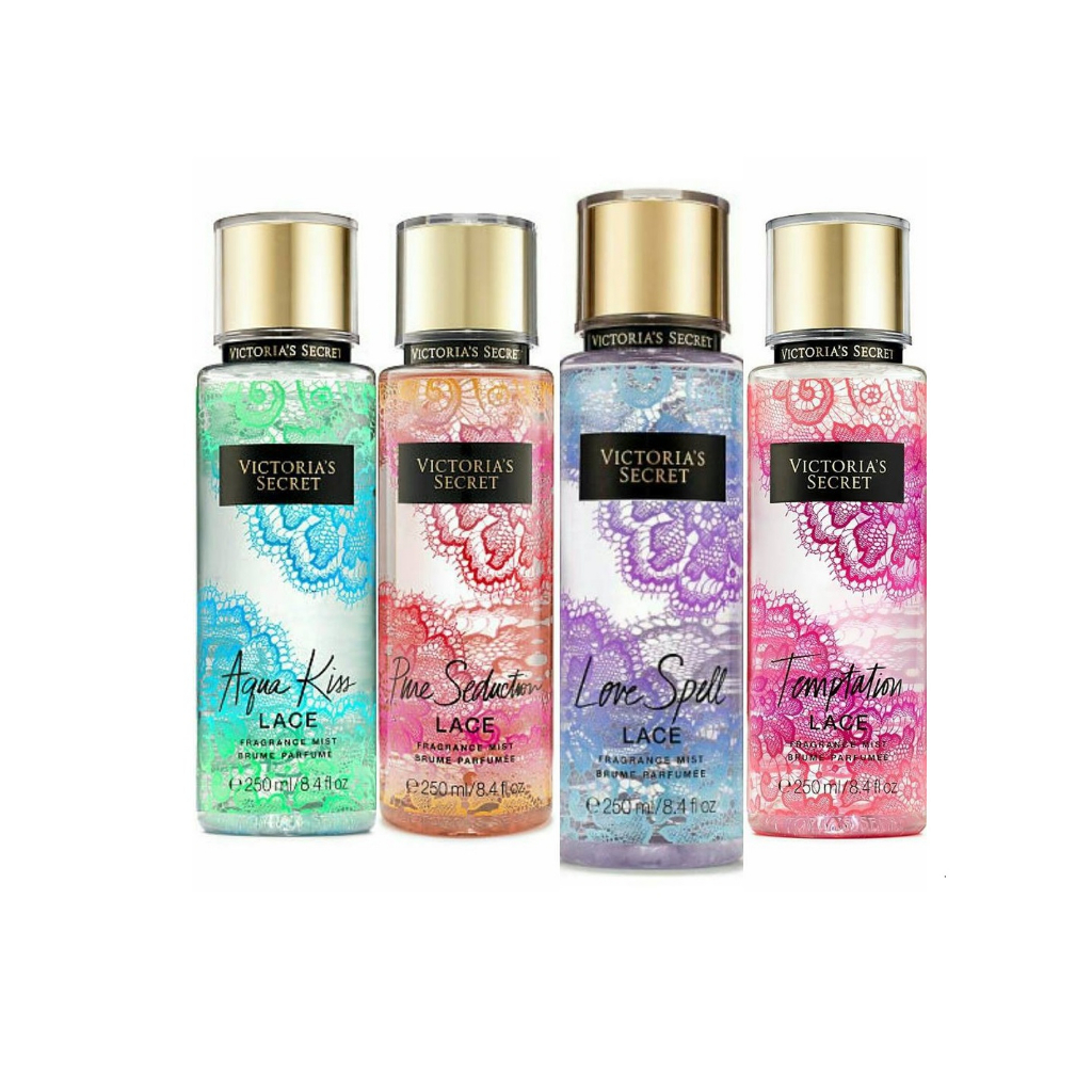 Nước Hoa Xịt Thơm Toàn Thân Victorias Secret Lace Fragrance Mist Love Spellaqua Kiss 4385