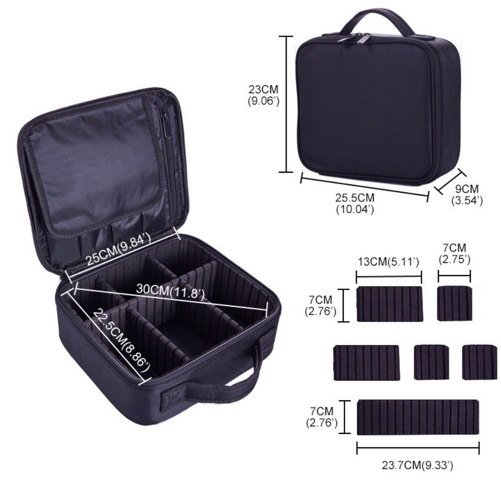 Cốp vải mini đựng mỹ phẩm - Túi đựng đồ trang điểm 25*23*10cm