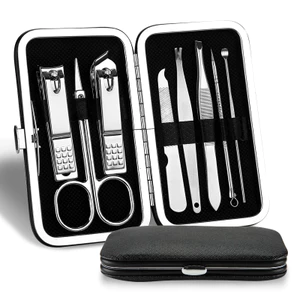 Bộ Dụng Cụ Làm Móng 8 Món Bằng Thép Không Gỉ Luxury LM Bộ Bấm Móng Tay Cao Cấp Chuyên Dành Cho Salon