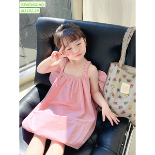 (Top váy bán chạy) Đầm Noe/ Tết/ Du lịch bé gái. Đầm quả bí nơ siêu to cho bé 10-40kg loại 1 chất cotton thấm hút mồ hôi