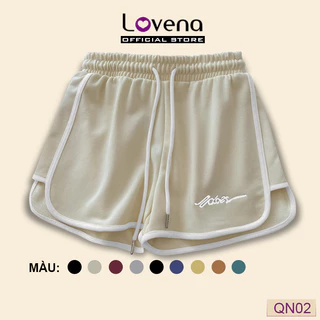 Quần Đùi Nữ Mặc Nhà Ống Rộng Nỉ Da Cá Lovena QN02