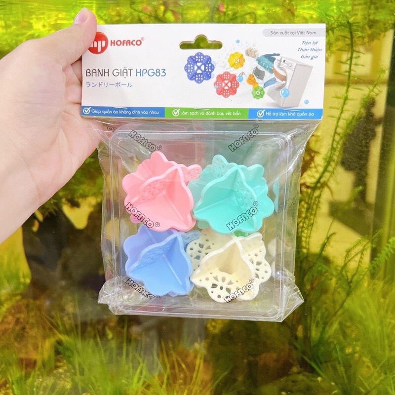set 4 Banh giặt quần áo trong máy giặt -  nhựa Hồng Phát Chính hãng