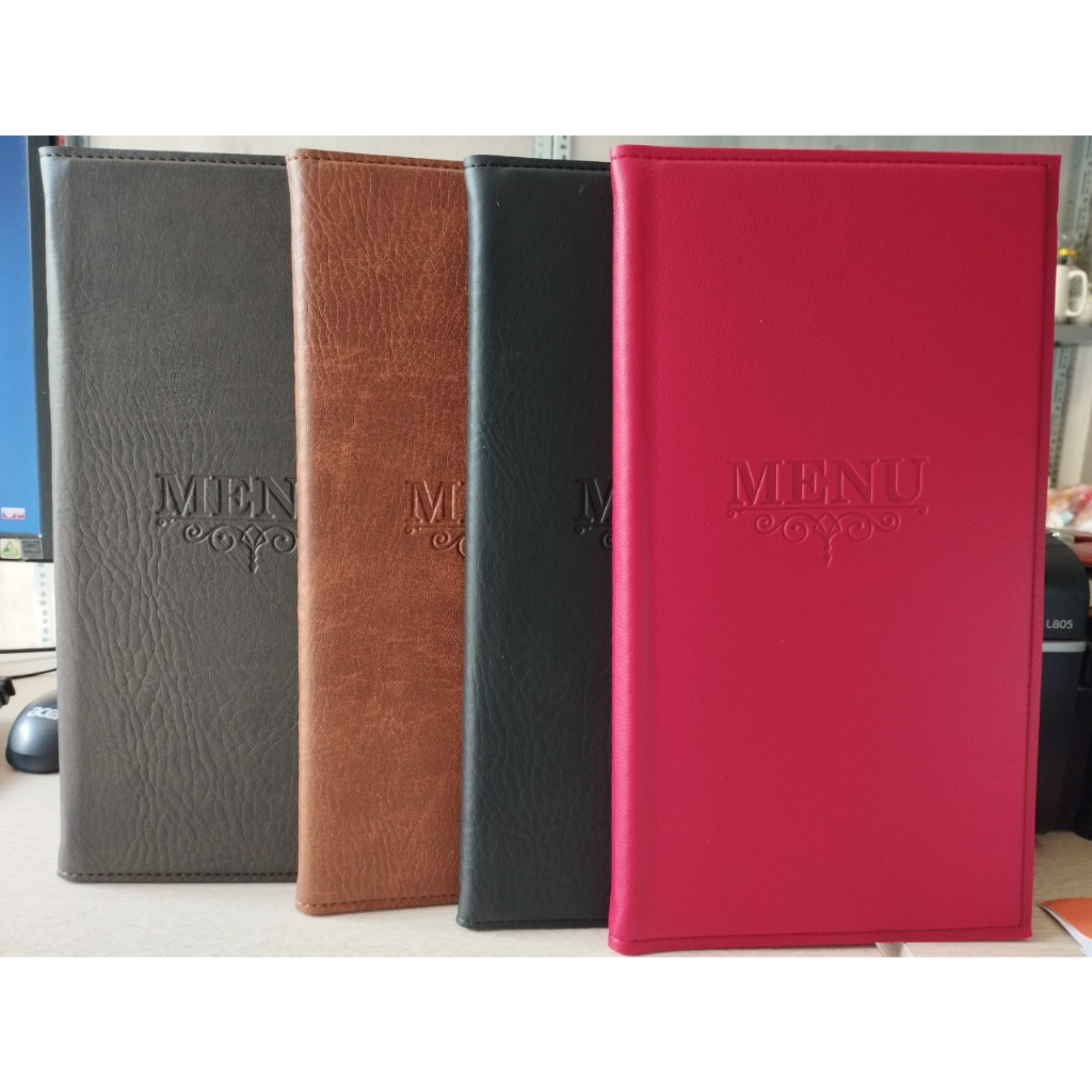 Sổ Menu dài bìa da PVC loại 1 cao cấp 20 lá dày kích thước 17*31 cm ...