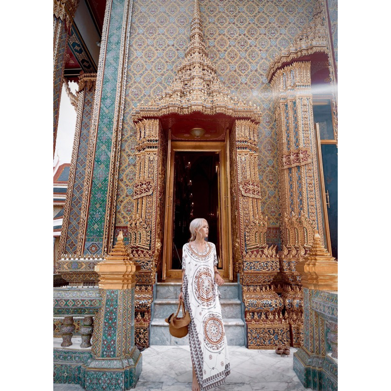 Đầm thổ cẩm Phong Cách BoHo Thời Trang Nữ
