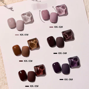 Sơn gel AS mocha KK chọn lẻ 6 màu chai 15ml
